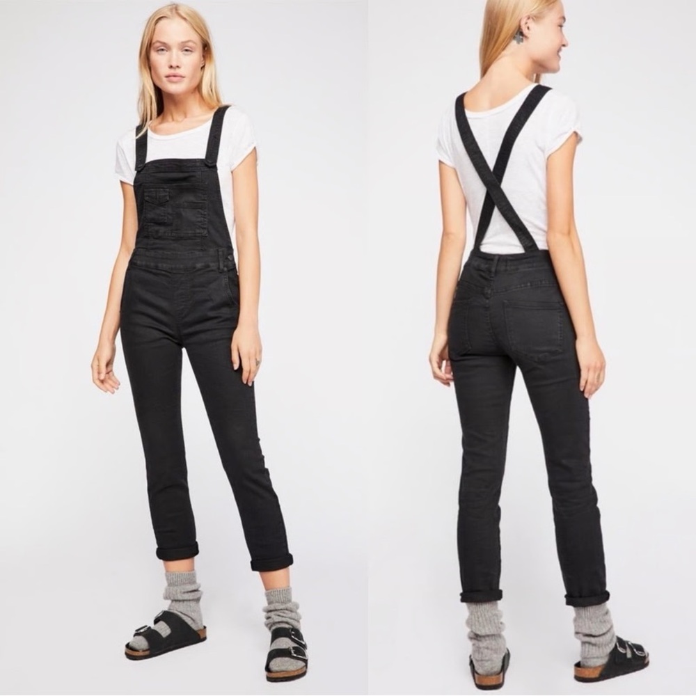 Free People Through the Woods Denim Jumpsuit 27